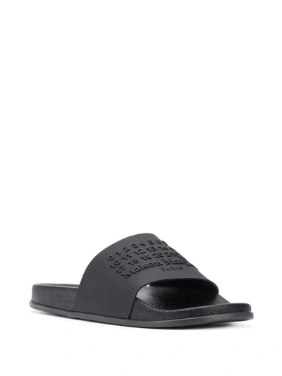 Shop Maison Margiela Men's Black Rubber Sandals