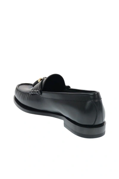 Shop Celine Céline Men's Black Leather Loafers