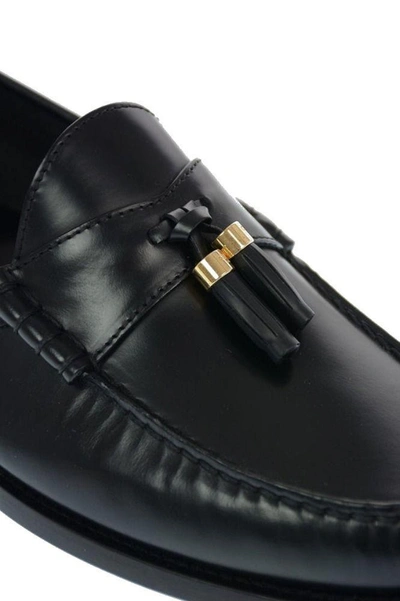 Shop Celine Céline Men's Black Leather Loafers