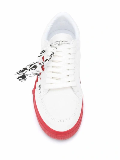 Shop Off-white Men's White Leather Sneakers