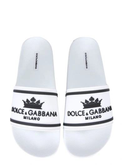 Shop Dolce E Gabbana Men's White Other Materials Sandals