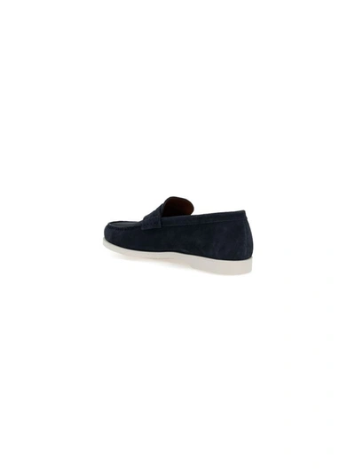 Fratelli Rossetti Woven Leather Loafers In Blue