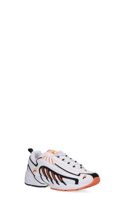 Shop Fila Men's White Synthetic Fibers Sneakers