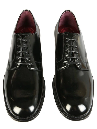 Shop Dolce E Gabbana Men's Black Other Materials Lace-up Shoes