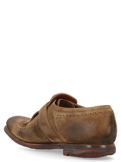 Shop Church's Men's Brown Suede Monk Strap Shoes