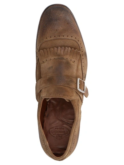 Shop Church's Men's Brown Suede Monk Strap Shoes