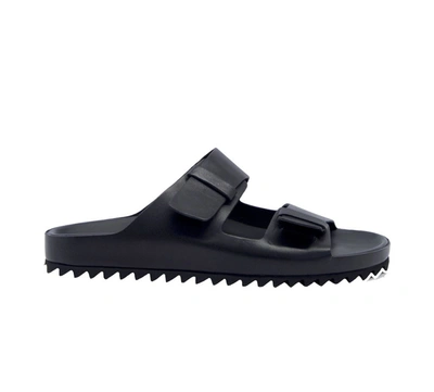 Shop Officine Creative Men's Black Leather Sandals