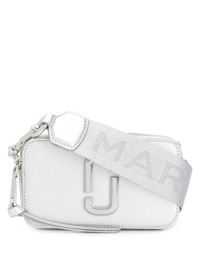 Shop Marc Jacobs Women's Silver Leather Shoulder Bag