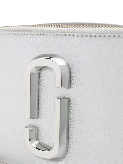 Shop Marc Jacobs Women's Silver Leather Shoulder Bag