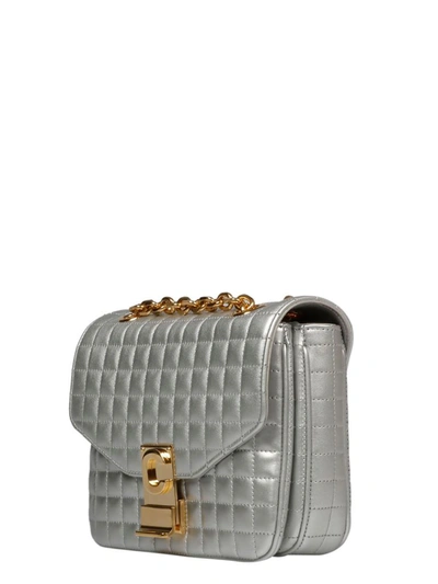 Shop Celine Céline Women's Silver Leather Handbag