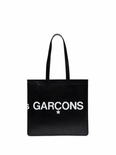 Shop Comme Des Garçons Women's Black Leather Tote