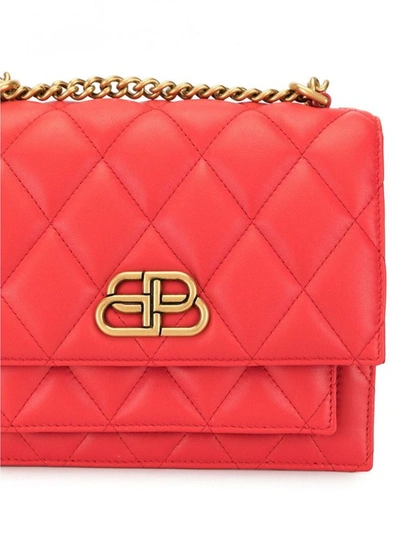 Shop Balenciaga Women's Red Leather Shoulder Bag