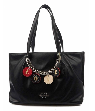 Shop Love Moschino Women's Black Shoulder Bag