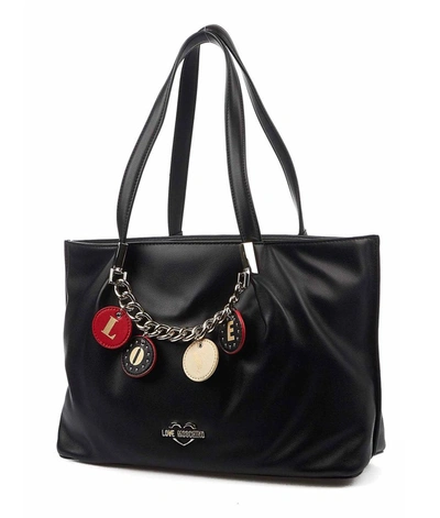 Shop Love Moschino Women's Black Shoulder Bag