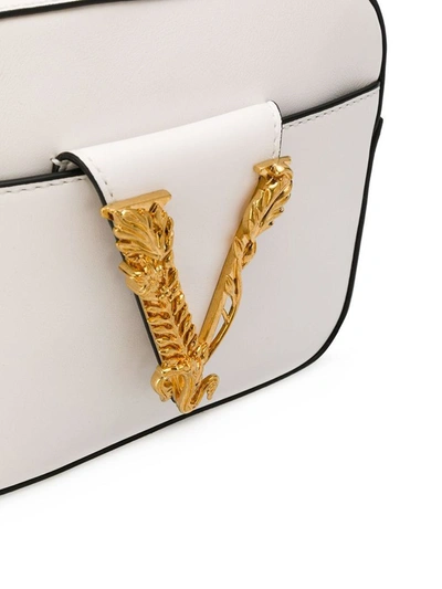 Shop Versace Women's White Leather Shoulder Bag