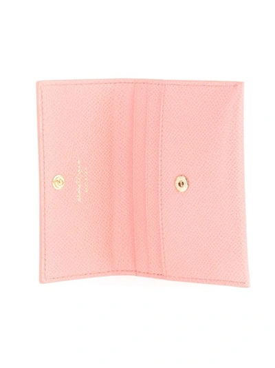 Shop Ferragamo Salvatore  Women's Pink Leather Card Holder