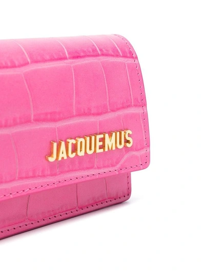 Shop Jacquemus Women's Fuchsia Leather Belt Bag