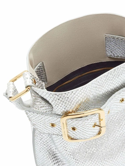Shop Giuseppe Zanotti Design Women's Silver Leather Handbag