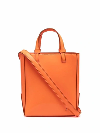 Shop Attico The  Women's Orange Leather Handbag
