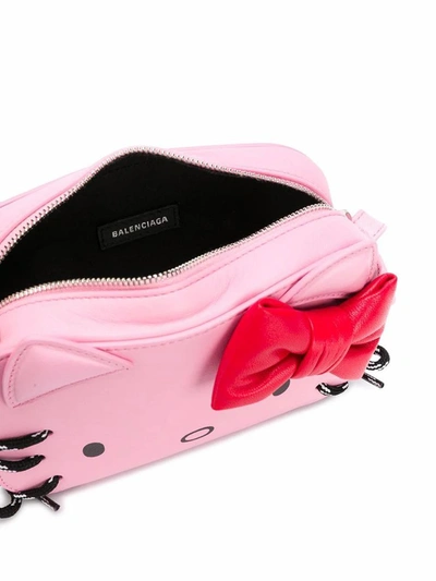 Shop Balenciaga Women's Pink Leather Shoulder Bag