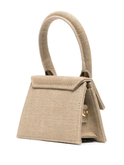 Shop Jacquemus Women's Beige Viscose Handbag