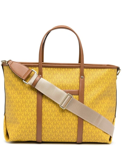 Shop Michael Kors Women's Yellow Pvc Tote