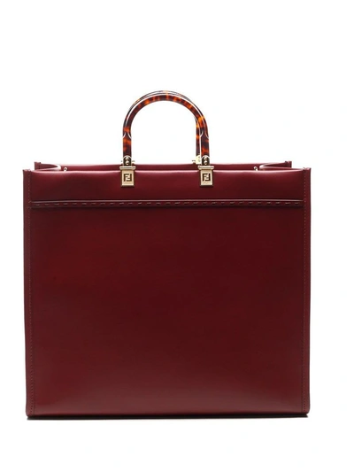 Shop Fendi Women's Red Other Materials Handbag