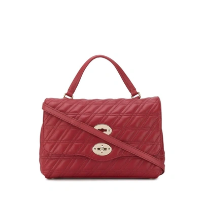 Shop Zanellato Women's Burgundy Leather Handbag