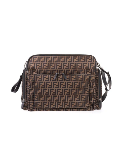 Shop Fendi Women's Brown Polyamide Travel Bag