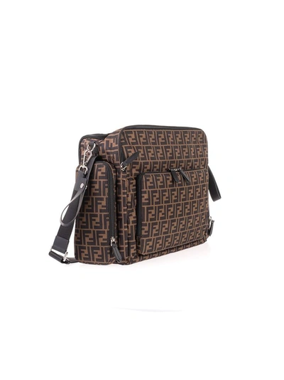 Shop Fendi Women's Brown Polyamide Travel Bag
