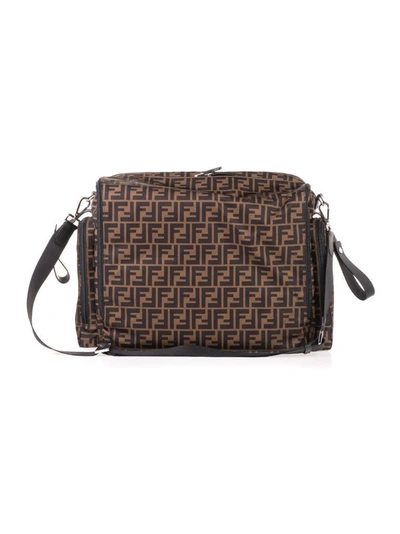 Shop Fendi Women's Brown Polyamide Travel Bag