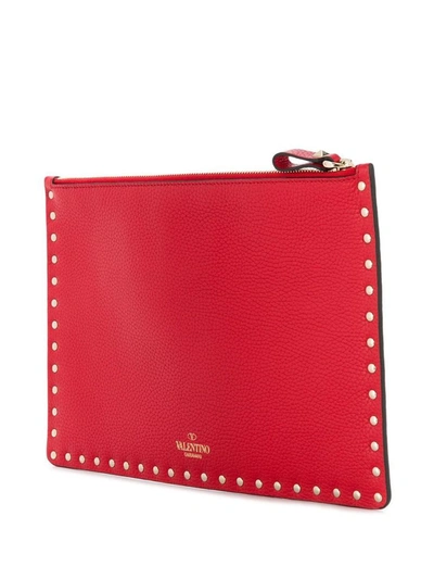 Shop Valentino Garavani Women's Red Leather Pouch