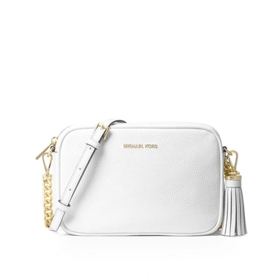 Shop Michael Michael Kors Michael Kors Women's White Leather Shoulder Bag