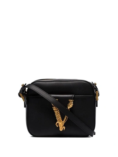 Shop Versace Women's Black Leather Shoulder Bag