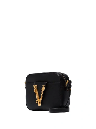 Shop Versace Women's Black Leather Shoulder Bag