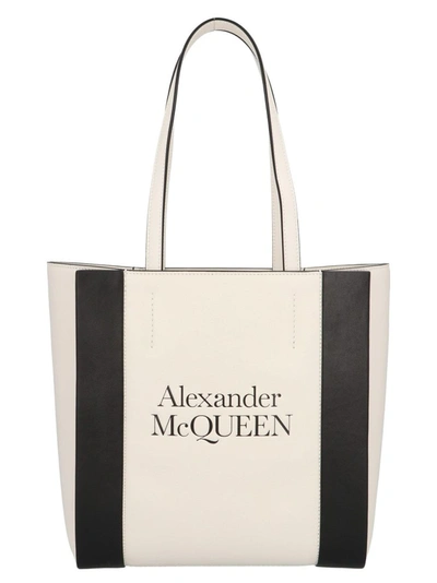 Shop Alexander Mcqueen Women's White Other Materials Tote