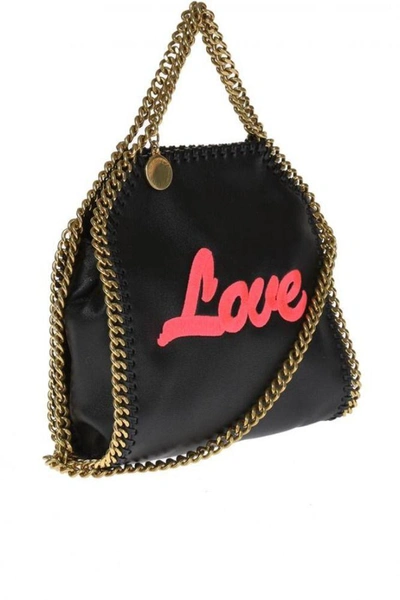 Shop Stella Mccartney Women's Black Polyester Shoulder Bag
