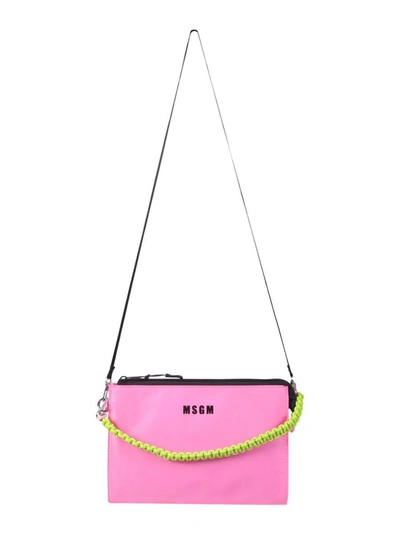 Shop Msgm Women's Pink Other Materials Shoulder Bag