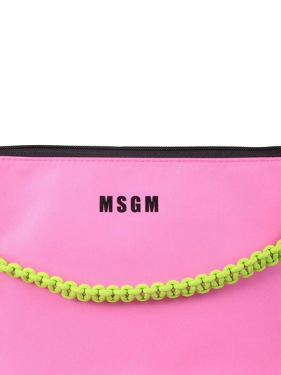 Shop Msgm Women's Pink Other Materials Shoulder Bag