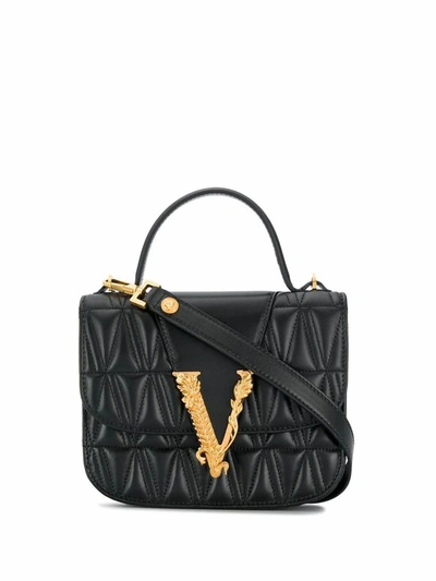 Shop Versace Women's Black Leather Handbag