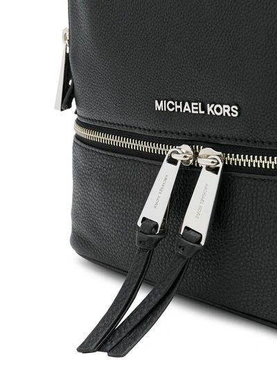 Shop Michael Kors Women's Black Leather Backpack