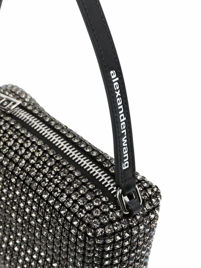 Shop Alexander Wang Women's Black Crystal Handbag