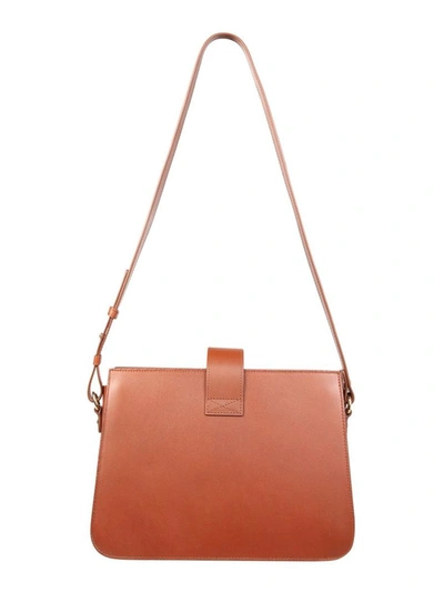 Shop Apc A.p.c. Women's Brown Leather Shoulder Bag