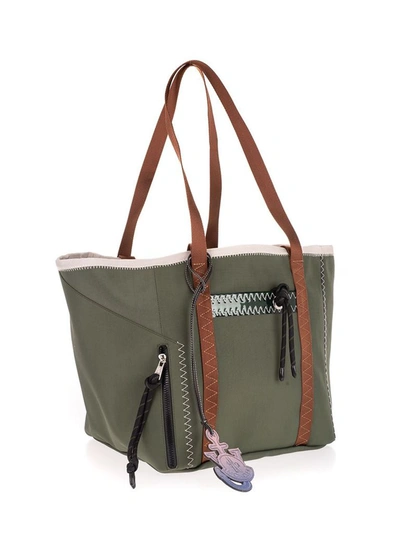 Shop Moncler Women's Green Other Materials Shoulder Bag