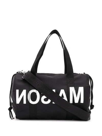 Shop Maison Margiela Women's Black Polyester Travel Bag