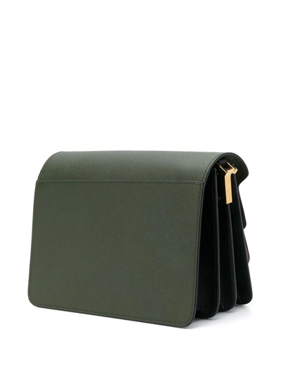 Shop Marni Women's Green Leather Shoulder Bag