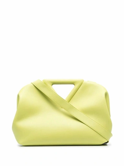 Shop Bottega Veneta Women's Yellow Leather Handbag