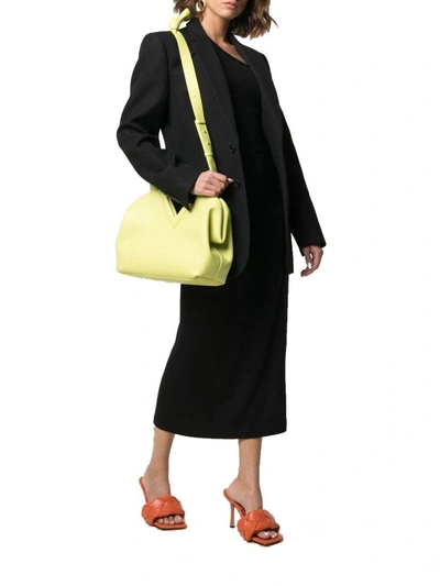 Shop Bottega Veneta Women's Yellow Leather Handbag