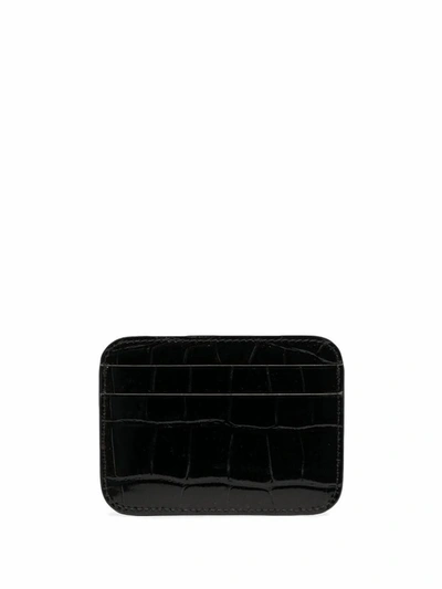 Shop Balenciaga Women's Black Leather Card Holder