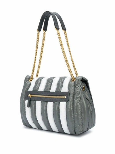 Shop Thom Browne Women's Grey Polyamide Shoulder Bag